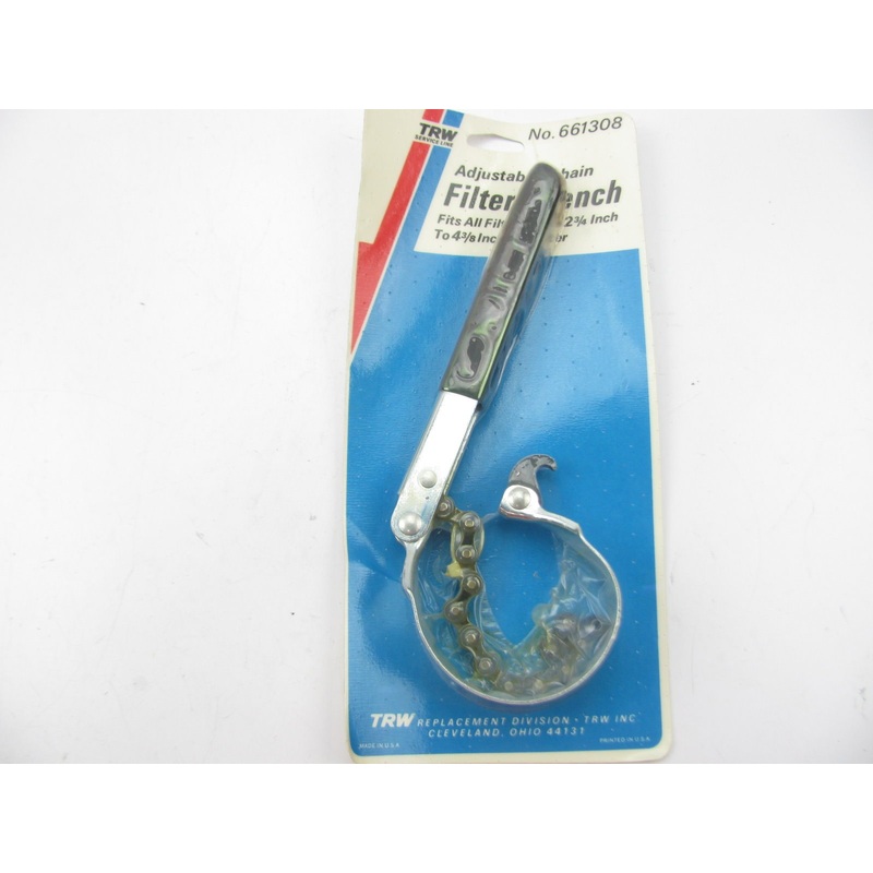 TRW 661308 Adjustable Chain Oil Filter Wrench (2 3/4''-4 3/8'')