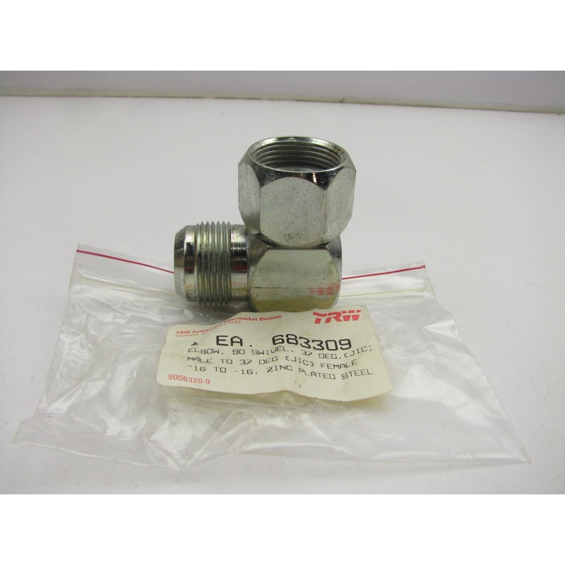 TRW Elbow - 90 Swivel 37 Deg. (JIC) Male To 37 Deg. (JIC) Female -16 To -16