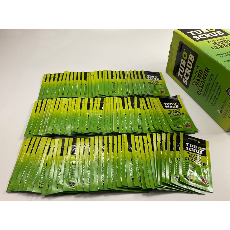 TUBOSCRUB TS01 100-Pack Heavy Duty Hand Cleaner, Single Pack