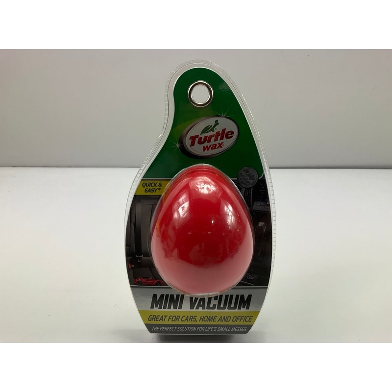 Turtle Wax Mini Vac Dust Buster Mini Vacuum Cleaner, Runs From (2) AA Batteries
