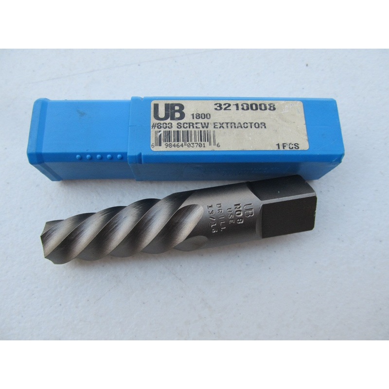 Union Butterfield 808 #8 Left Hand Spiral Flute Screw Extractor 1-3/8- 1-3/4