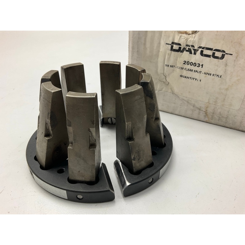 USED #1 - Dayco 200031 Die Set - 1.730 Clear Split - DE30 DE60 DE100 EC30 NP60