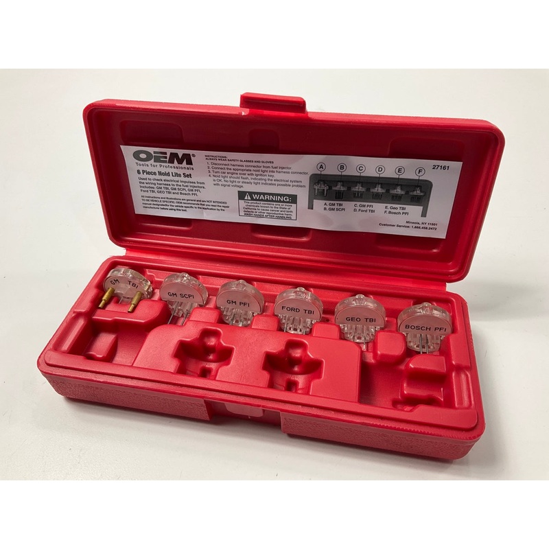 USED #1 - OEM Tools 27161 8-piece Noid Light Set -  FUEL INJECTOR SYSTEM TESTER