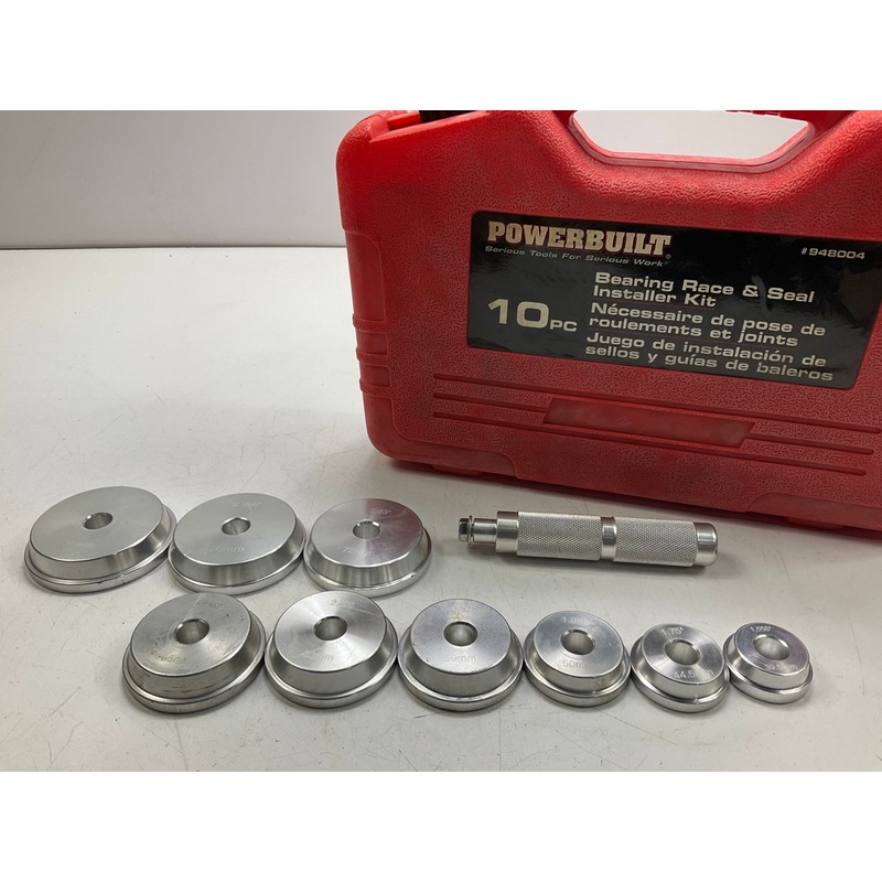 USED #1 - Powerbuilt 948004 10-Piece Bearing And Race Installer Kit Tool Set