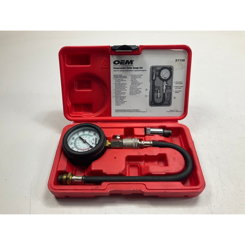 USED #10 - OEM TOOLS 27138 Engine Cylinder Compression Tester Gauge Tool Set Kit