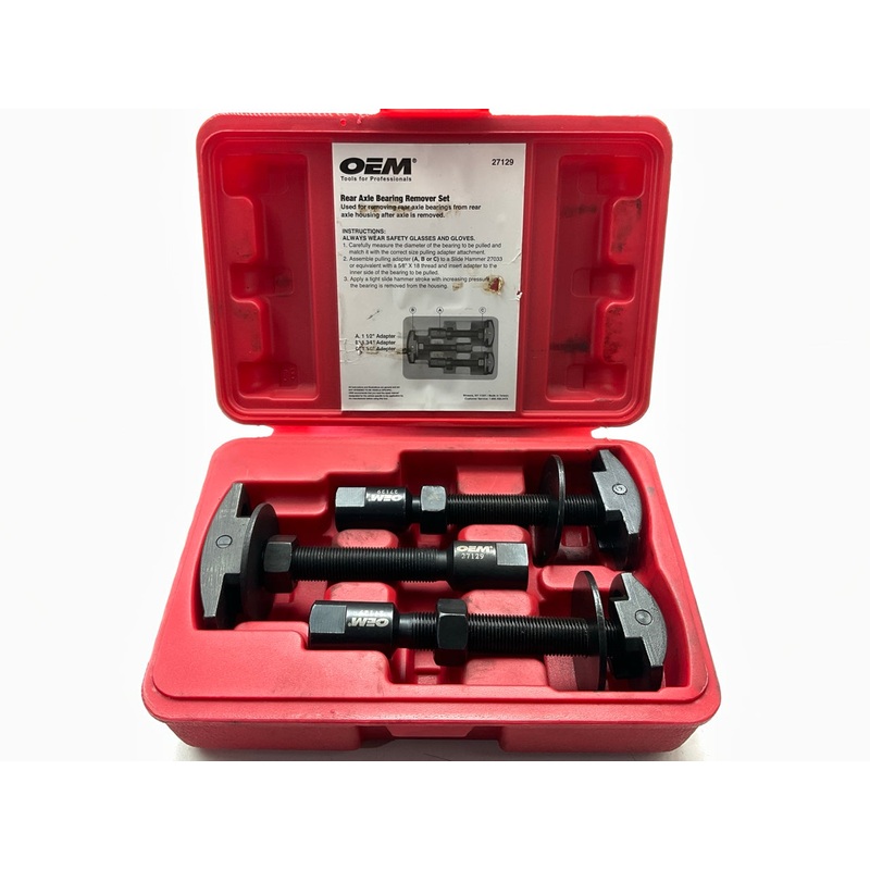 USED #11 OEM Tools 27129 Rear Axle Bearing Remover Tool Set