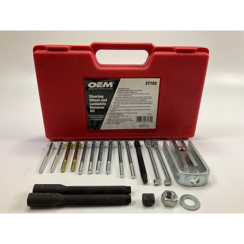 USED #11 - OEM TOOLS 27182 Steering Wheel Puller Set Removal Kit Lock Plate Tool