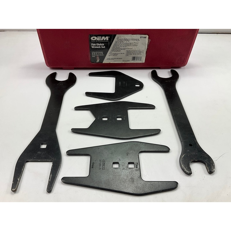 USED #11 OEM Tools 27186 9 Size Fan Clutch Wrench Set Remove From Water Pump