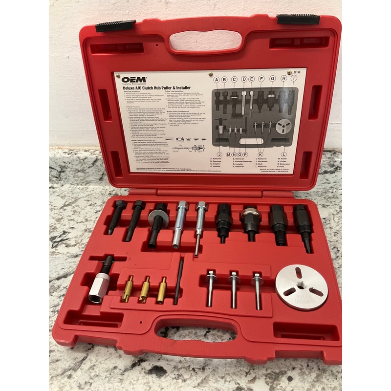 USED # 5 - OEM TOOLS 27150 A/C Compressor Clutch Hub Removal Install Tool Set