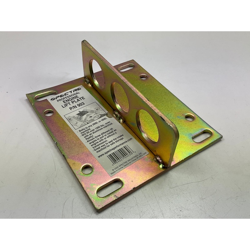 Spectre 903 Carburetor Engine Lifting Lift Plate 2-BBL / 4-BBL Manifold 1000 Lbs