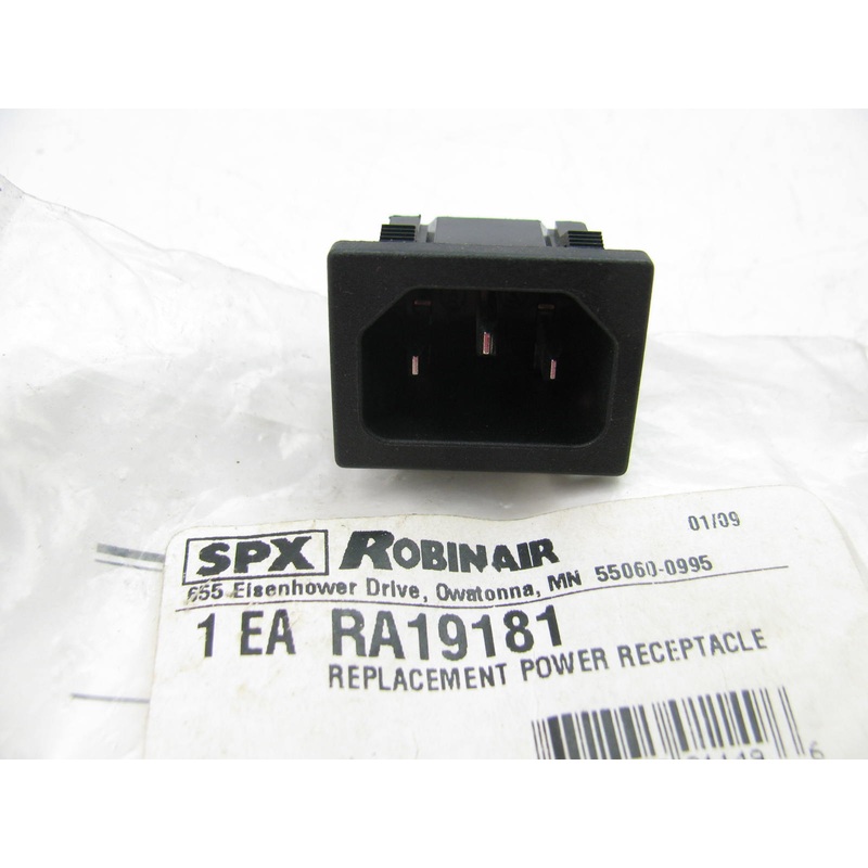 SPX RA19181 Robinair 115 Volt Power Cord Receptacle