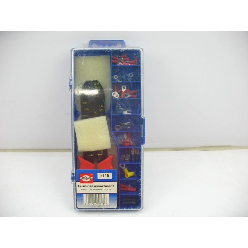 Standard ET16 50 Piece Terminal Wire Crimp & Cut Tool Assortment Kit