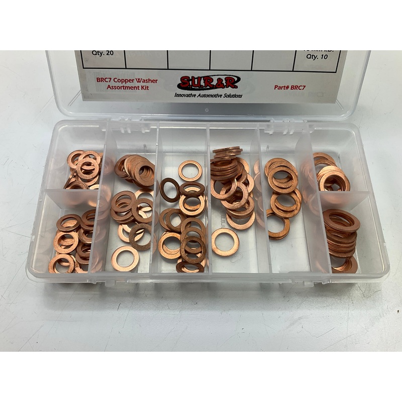 SUR-R BRC7 131 Piece Heavy Duty Cooper Washer Assortment Kit