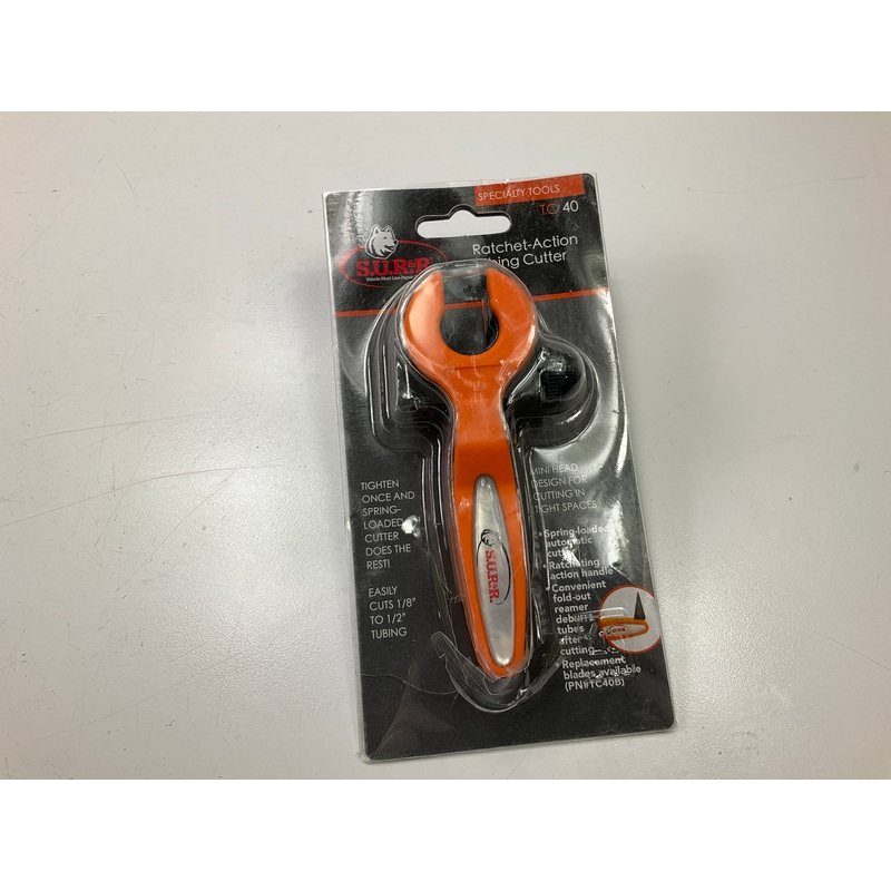 SUR-R TC40 Ratchet-Action Mini Tubing Cutter -  Easily Cuts 1/8'' -1/2'' Tubing
