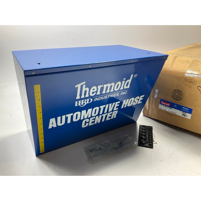 Thermoid 1600D BLUE Metal Automotive Hose Center Dispenser Cabinet 20''x12''x14''