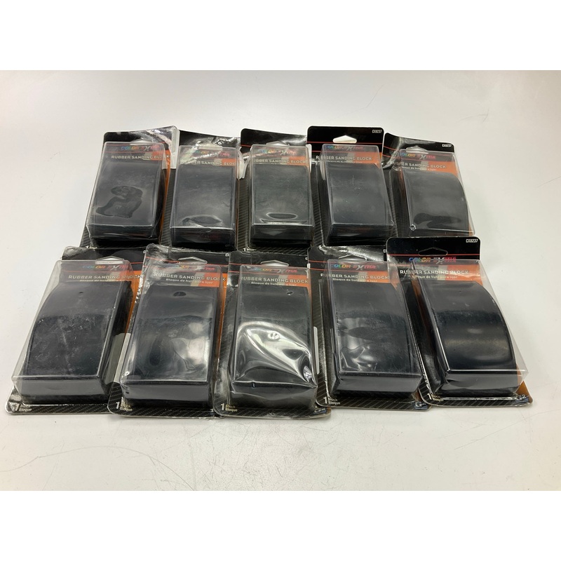 10 Pack - Color Extra CX8237 Rubber Hand Sanding Block