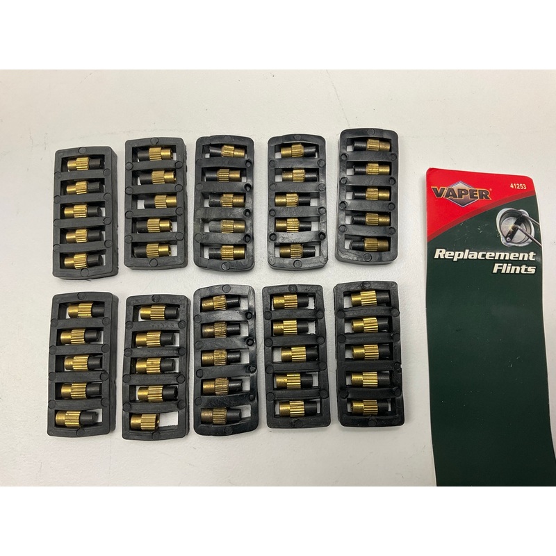 10 Packs Of 5 Each - Vaper 41253 Welding Brazing Striker Replacement Flints