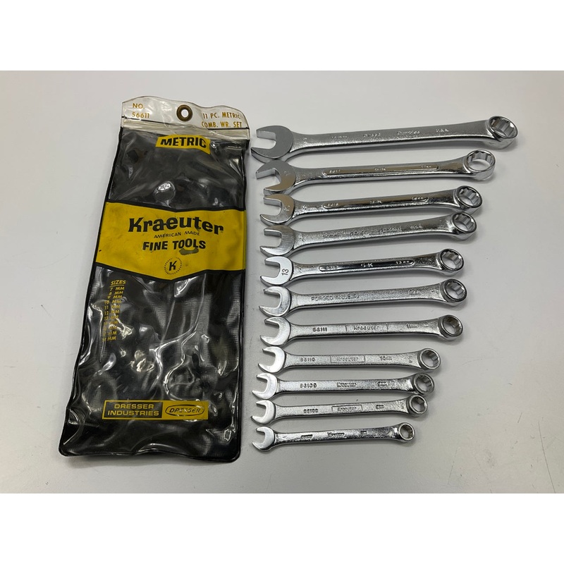 12MM NO BRAND 13MM 15MM 17MM S-K BRAND, 14MM, 19MM GAMBLES - 11 Piece Wrench Set
