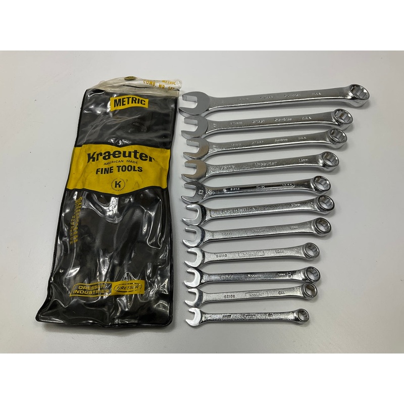 12MM NO BRAND, 13MM SK BRAND 15MM 17MM 19MM GAMBLES - 11 Piece Metric Wrench Set