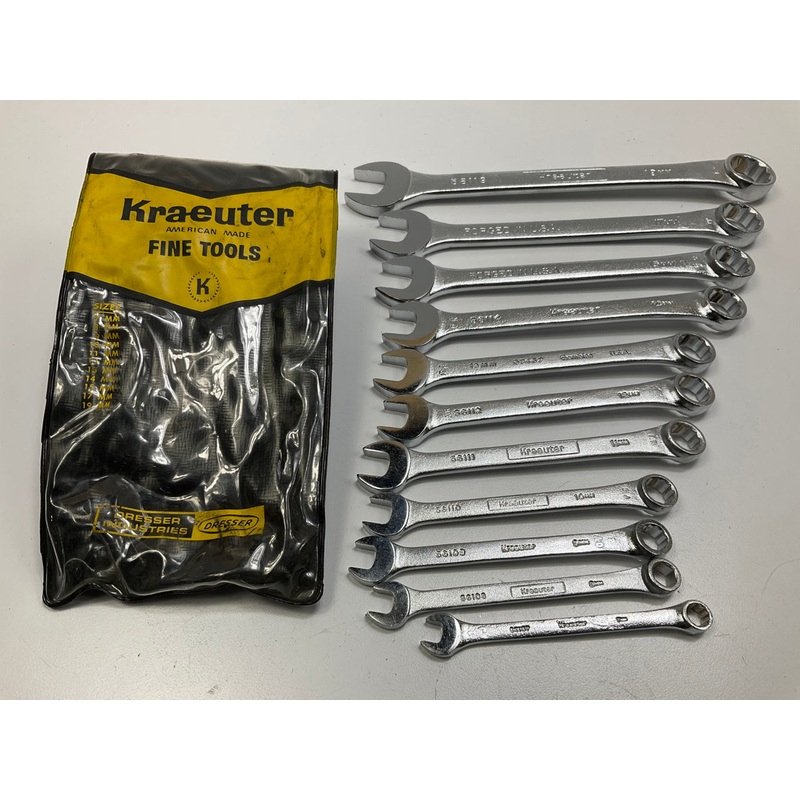 13MM GAMBLES BRAND, 15MM & 17MM NO BRAND -11 Piece Metric Wrench Set - USA