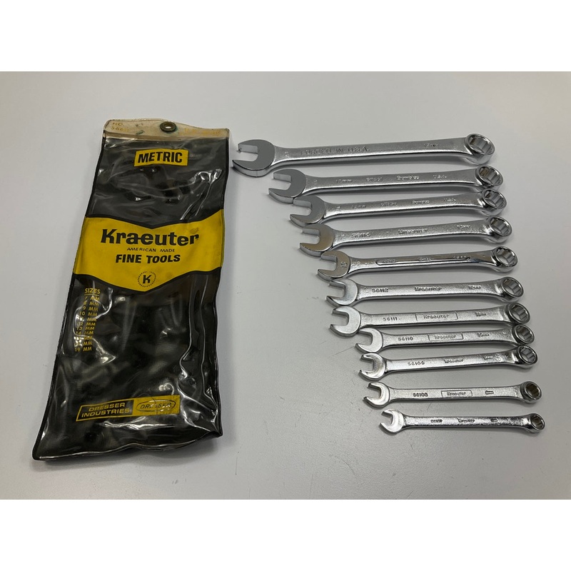 13MM S-K BRAND, 15MM & 17MM GAMBLES, 19MM NO BRAND - 11 Piece Metric Wrench Set