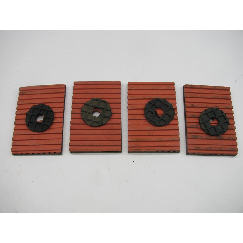(4) Mason 4C974 Neoprene Vibration Isolation Pad 1200 Lb Max. 6'' Long X 4'' Wide