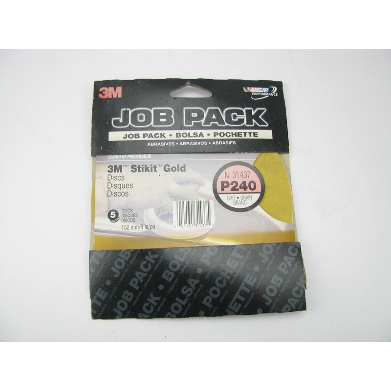 (5) 3m 31437 P240 Grit 6'' Sanding Disc