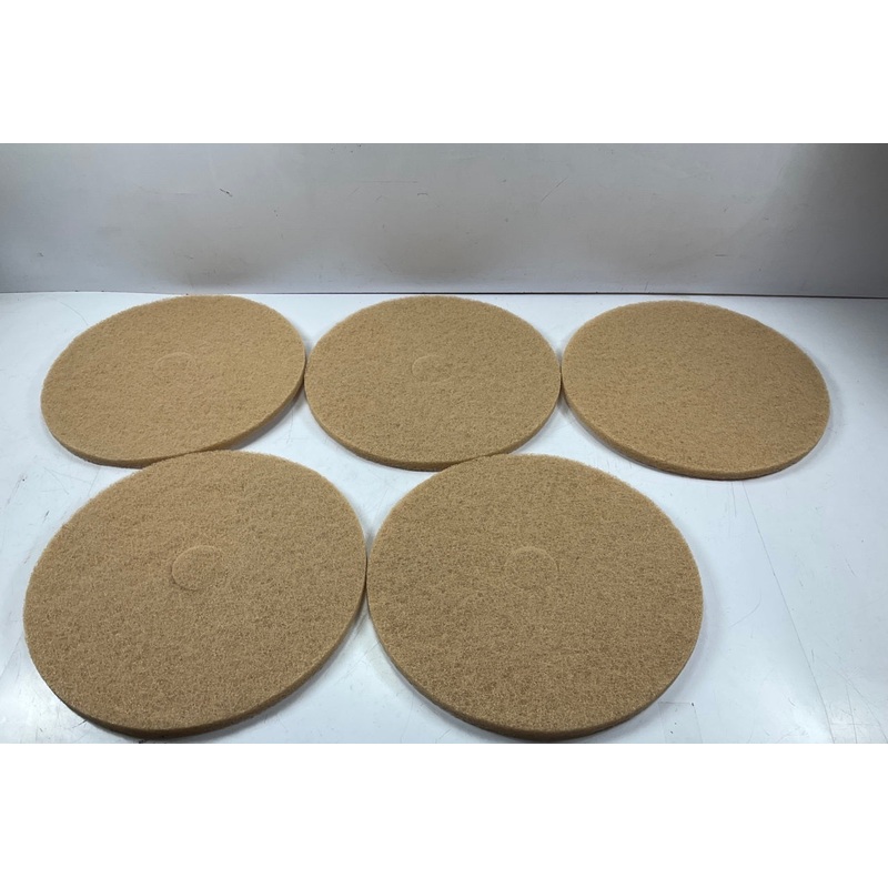 (5) Niagara 3400N 20'' Tan Burnishing Pads 1500-3000 RPM