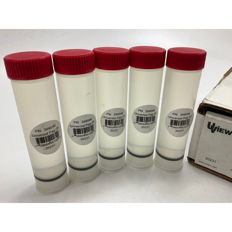 (5) UView 399046 Universal PAG 46 Oil Cartridges, 1 Oz Each