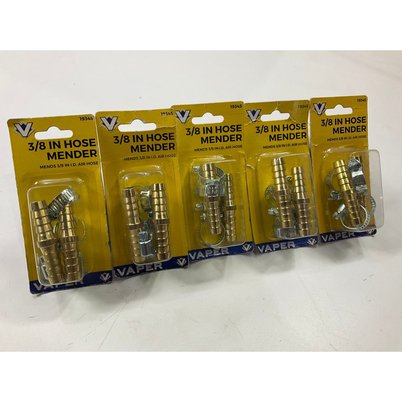 (5) Vaper 19345 3/8-Inch ID Hose Mender Hose Repair Kit