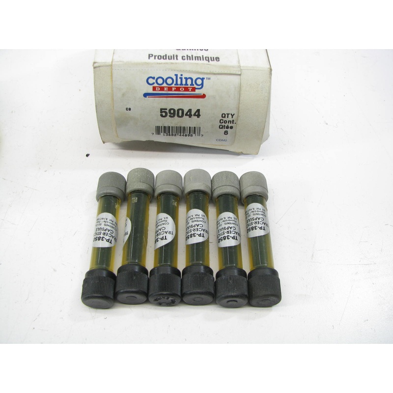 (6) Depot 59044 FLUORO-LITE TP3850 Fluorescent Coolant Leak Detection Dye .03oz
