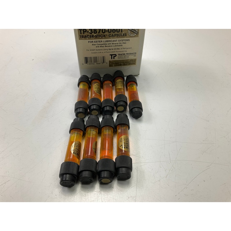 (9) Tracer TP3870-0601 A/C Air Conditioning Leak Detection Dye Bottles 0.06oz Ea