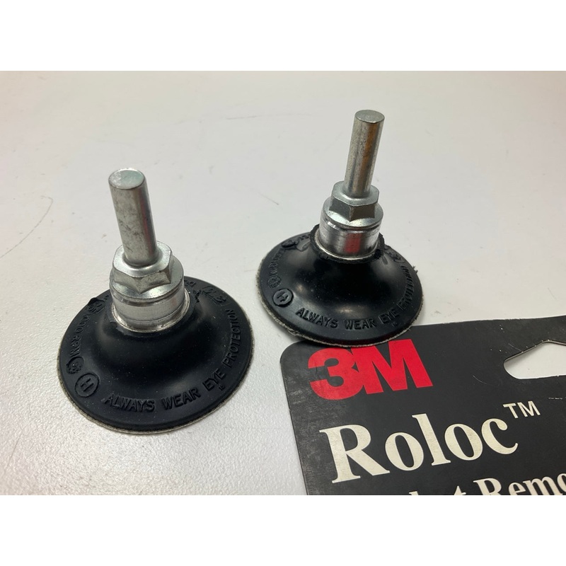 (2) 3M 07715 Roloc Gasket Removal Disc Pad Assembly, 2''
