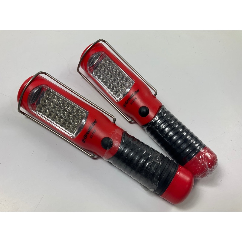 (2) Greatlite 32756 Super Bright 24 LED Worklight Flash Lights With Stand