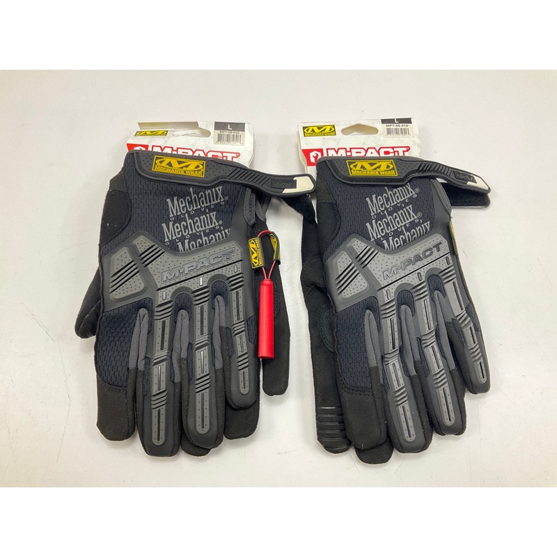 (2) Mechanix Wear MPT-58-010 M-Pact Mechanic's Gloves - Size Large