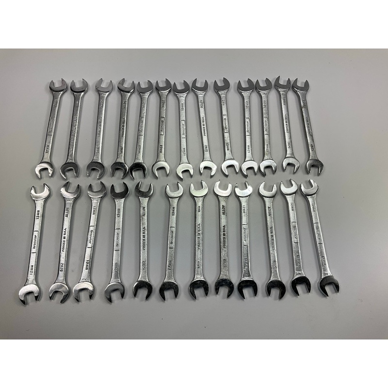 (25) VINTAGE - Kraeuter 57112 Double Open Ended Wrench, 12MM & 13MM - USA MADE