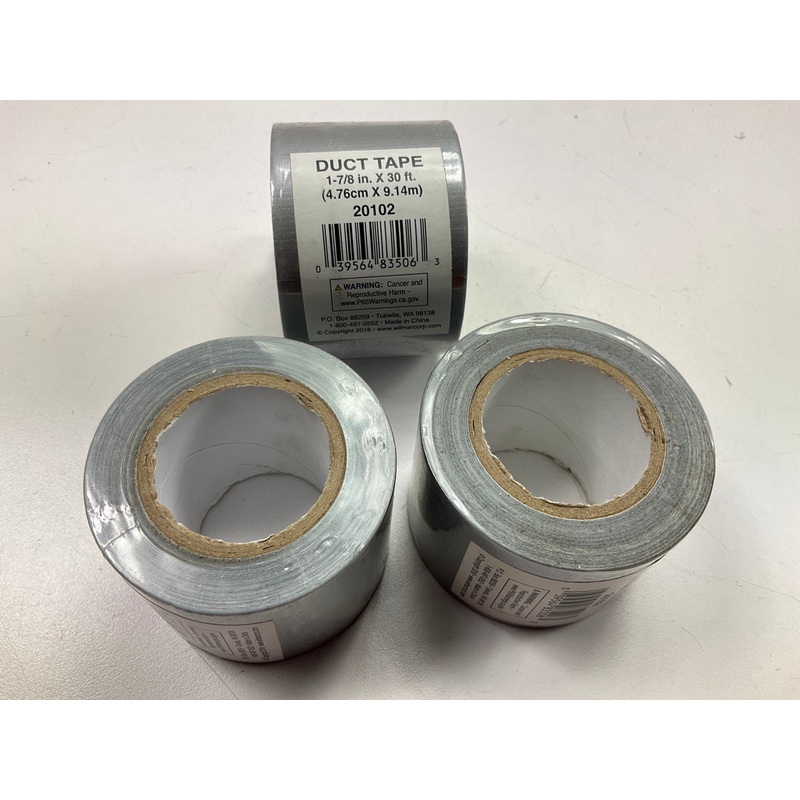 (3) Rolls - Performance Tool 20102 Duct Tape 1-7/8'' X 30 Feet