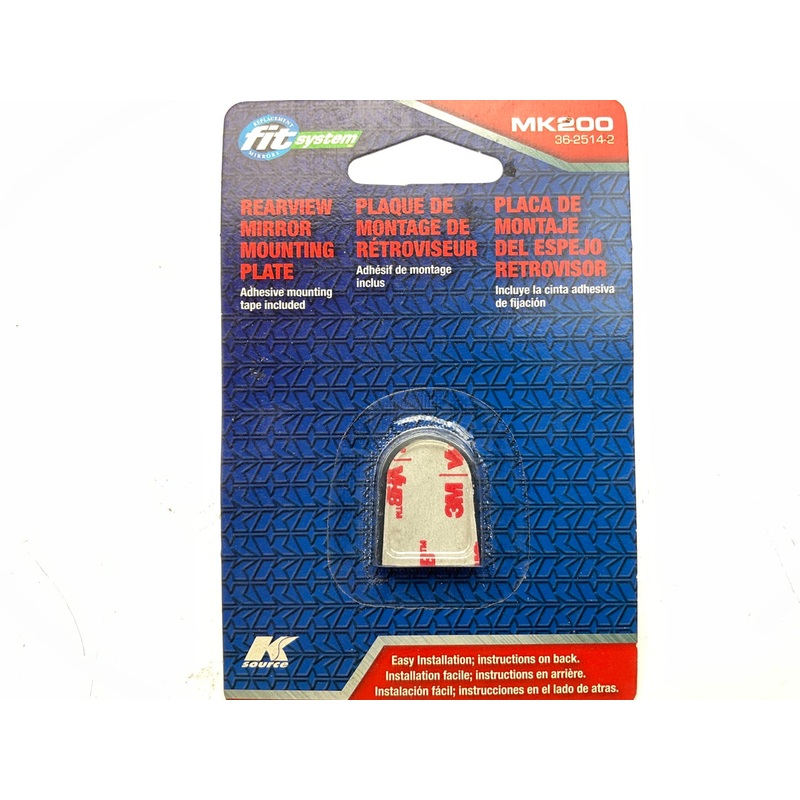 K-Source MK200 Review Rear View Mirror Mounting Plate Includes Mounting Tape