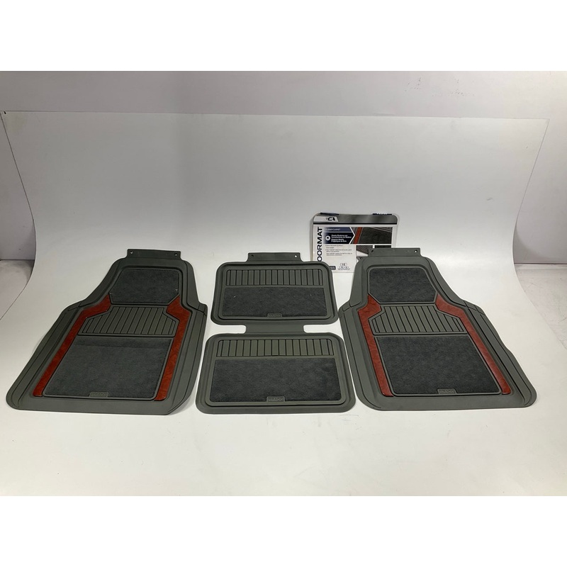Custom Accessories 804564 Top Quality Heavy Duty Rubber Floor Mats, 4-Piece Set