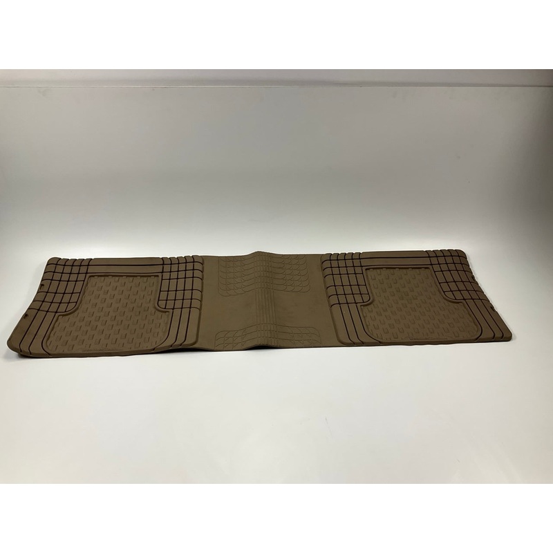 Cut-to-fit Universal BROWN 56''x16'' ''Over The Hump'' Rubber Car SUV Rear Floor Mat