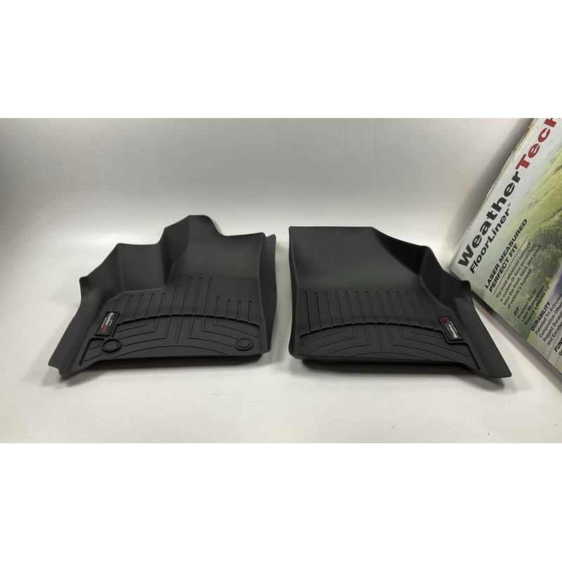 DAMAGED, (STICKY BACK) - Direct Fit Rubber Floor Liner Mats 18-23 Chevy Traverse