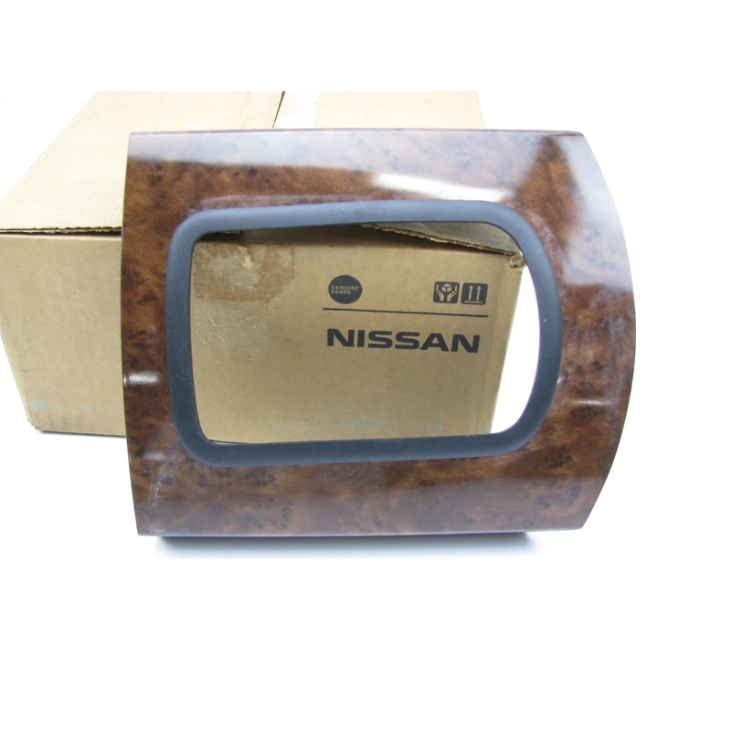 Dark Wood Grain Auto Shifter Console Trim Bezel OEM For 03-04 Altima 969413Z010