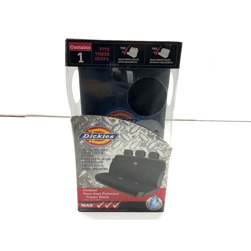 Dickies 3000721 Heavy Duty Rear Bench Pet Seat Protector Black Water Resistant