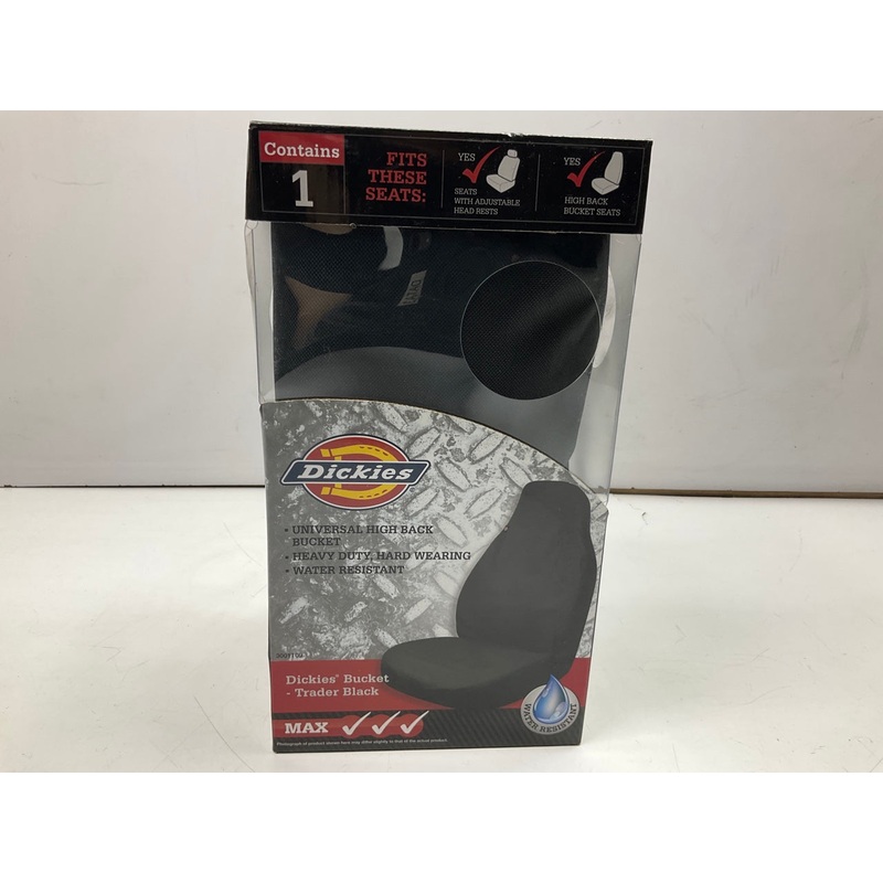 Dickies 3001109 Heavy Duty Water Resistant Seat Protector Cover - Black, 1 Seat