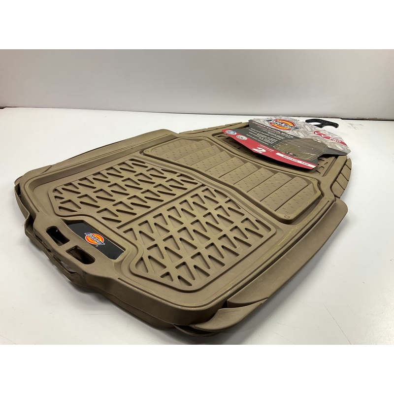 Dickies 3001372 Universal TAN Rubber Floor Mats, 2-Piece Set, 30''x19''