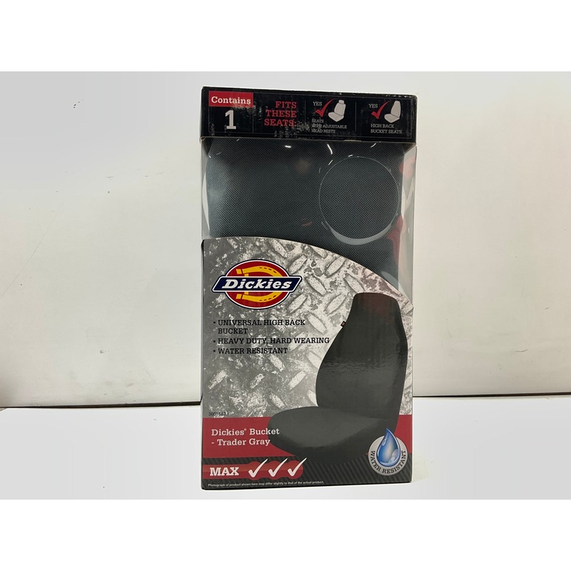 Dickies 3001682 Universal Seat Cover Heavy Duty High Back Bucket Water Resistant