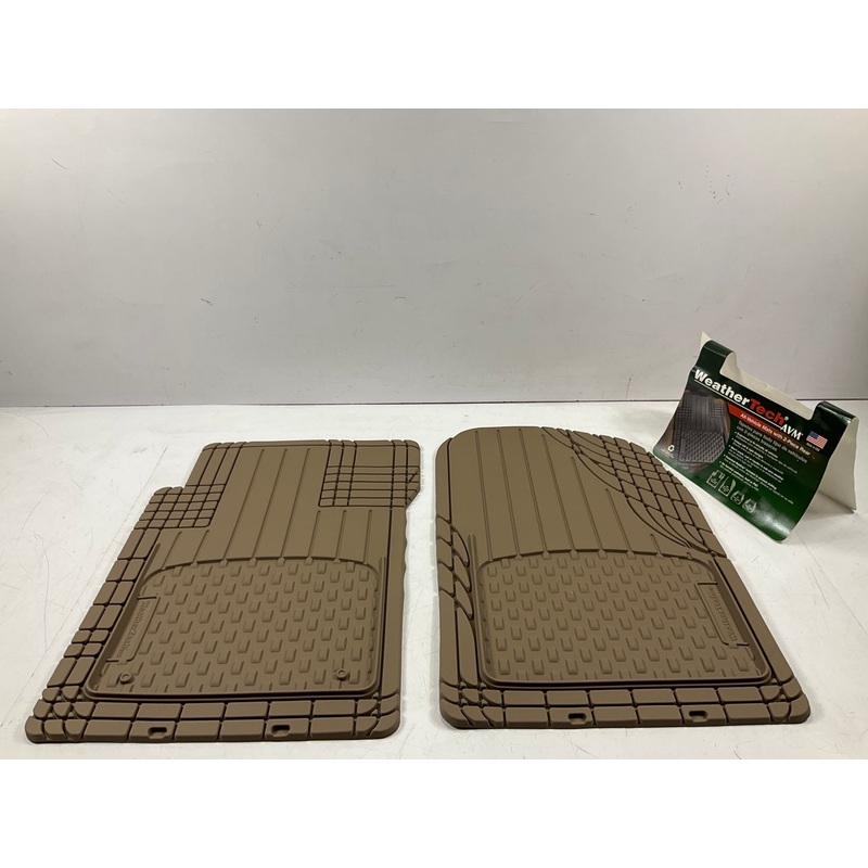DIRECT FIT - 11AVMST Tan Cut-To-Fit Rubber Floor Liner Mats - 4 Piece Set