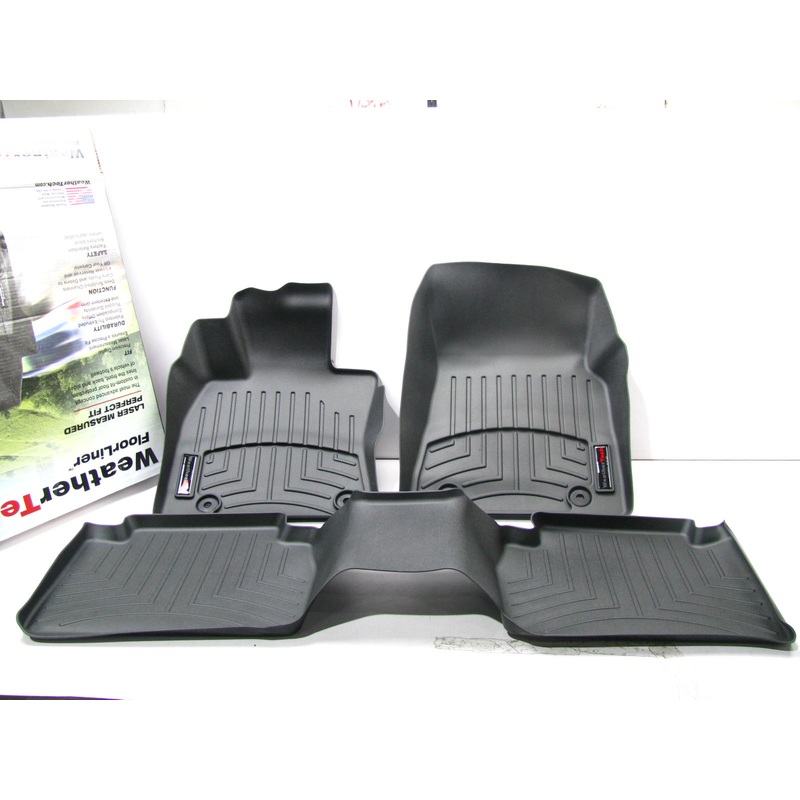 DIRECT FIT 441496-1-3 Black Rubber Floor Liner Mats For 2019-21 ES350 FWD Hybrid
