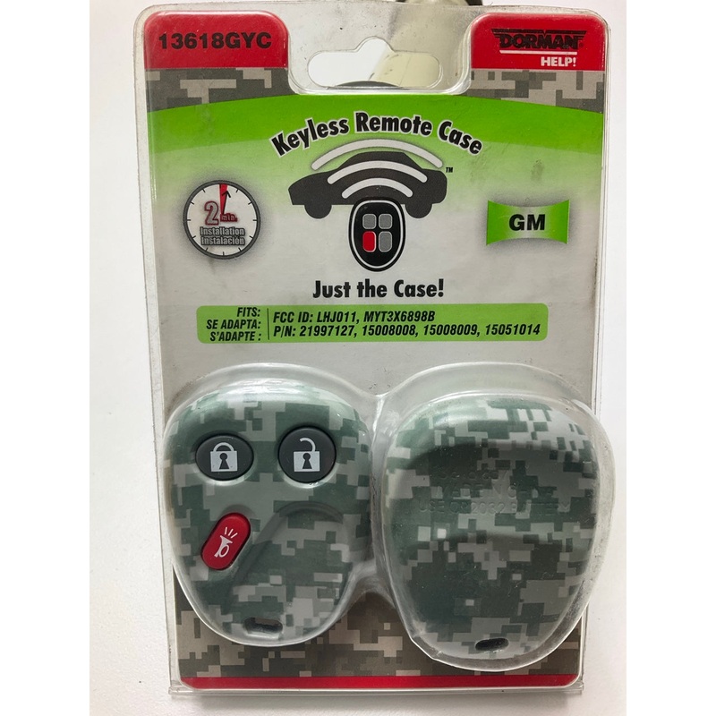 Dorman 13618GYC Keyless Entry Remote Transmitter Cover ONLY - Gray Camouflage