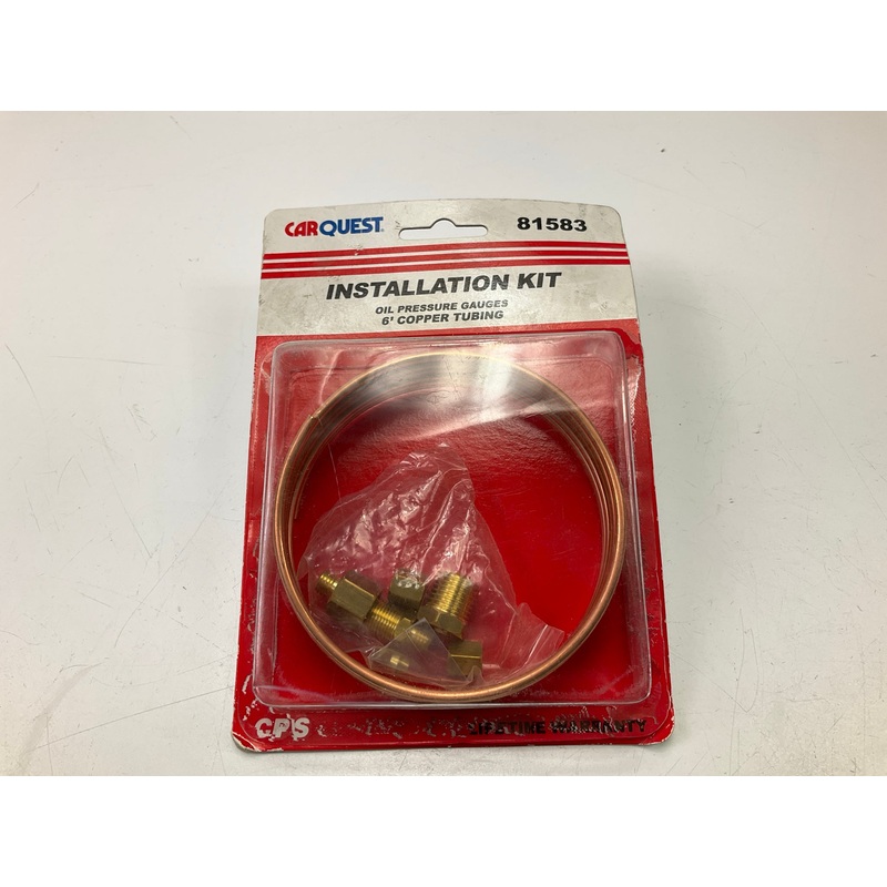 CarQuest 6' Copper Sender Tube Tubing Kit For Mechanical Oil Pressure Gauge